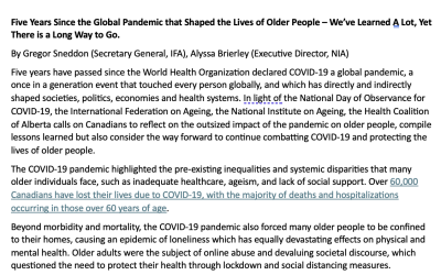 Op-ed: National Day of Observance for COVID-19